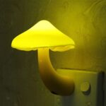 Lámpara de enchufe de pared con forma de seta, Sensor controlado por luz, luz nocturna, decoración del hogar para dormitorio, US Plug