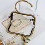 Accesorios de la manija del metal del monedero del bolso del marco cuadrado - Imagen 4