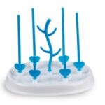 Soporte para secar botellas de bebé, secador de limpieza Simple con forma del árbol, desmontable, útil, taza de leche infantil, soporte para chupete, Infant Milk Cup Holder