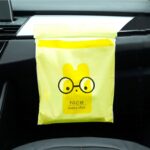 Bolsa de basura creativa y bonita para coche, bolsa de limpieza tipo pasta para Interior del coche, 15 Uds.