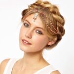 Decoración para el cabello, banda para el cabello, vestido para la cabeza, diademas, moda india bohemia, pieza para la cabeza con cuentas, cadena para la cabeza para mujer, joyería para el cabello