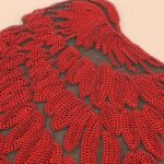 Parche adhesivo para ropa con forma de ala de plumas de lentejuelas, accesorios de ropa DIY, Large 33.5 x 32cm Magic Color - Imagen 4