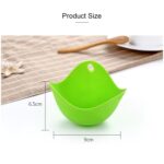 3 uds. De silicona para cocinar huevos, soporte para huevos, herramientas de cocina, utensilios de cocina para panqueques, utensilios para hornear, bandeja para platos de huevos al vapor, Red - Imagen 4