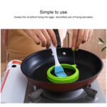 DIY desayuno redondo silicona huevo anillo huevo frito molde panqueque anillo antiadherente cocina molde, Round, Orange - Imagen 4