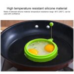 DIY desayuno redondo silicona huevo anillo huevo frito molde panqueque anillo antiadherente cocina molde, Round, Orange - Imagen 5