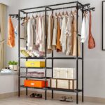 Perchero móvil simple para piso de dormitorio - Imagen 2