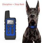 Collar electrónico impermeable para entrenamiento de perros, tapón de corteza con Control remoto, descarga eléctrica, 500m - Imagen 4