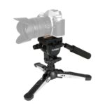 YUNTENG VCT-288RM SLR Cámara Monopie Soporte para cámara Pie Cabezal hidráulico Soporte para fotografía profesional, Altura: 1,48 m - Imagen 4