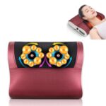 Almohada de masaje de columna cervical, cojín de masaje eléctrico multifuncional para cuello, cintura y espalda, AU Plug