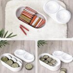 Cuenco transparente para mascotas tipo almacenamiento de granos Protector de cuello cuenco doble oblicuo, Oblique Double Bowl - Imagen 5