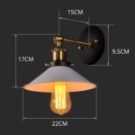 Retro Bar Pasillo Escalera Balcón Ingeniería Lámpara de pared LED, 30cm - Imagen 5