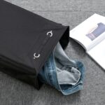 Cesto para la colada estilo cordón, fondo de PU, tela Oxford, Bolsa de almacenamiento de ropa sucia, cesta de lavandería plegable pequeña - Imagen 5