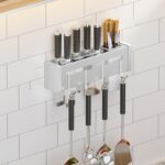 Estante de pared para cocina, soporte para palillos sin perforación, Brushed 30cm