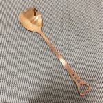 2 uds cuchara de acero inoxidable, cucharadita de café de Metal portátil, vajilla creativa con forma de corazón de amor para regalo de fiesta de boda, Rose Gold Porous Love