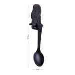 Cuchara de café creativa con forma de sirena, cucharas con mango, cubiertos, herramientas para beber, Black - Imagen 2