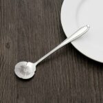 Cuchara agitadora de café con forma de flor creativa para el hogar de acero inoxidable 3 uds., Pansy Flower Spoon