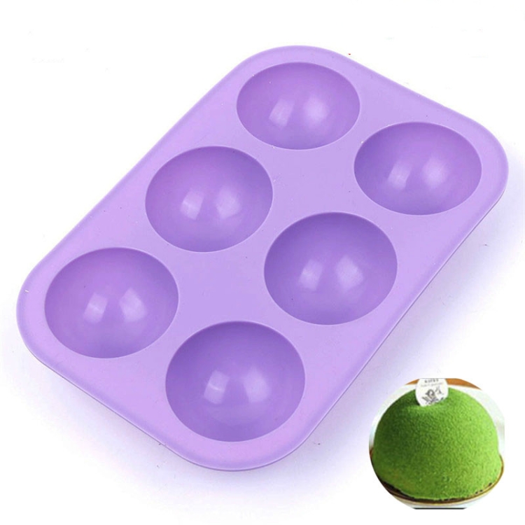 TBD081291201.jpg 2 uds 6 incluso pequeño molde de pastel de silicona semicircular gelatina perfumada vela molde de yeso, Small Semi-Circular - Imagen 1