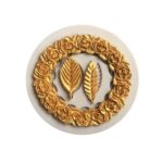 2 uds guirnalda de rosas hoja de rosa molde de silicona para fondant decoración de bordes de pasteles herramienta molde de pegamento para hornear - Imagen 3