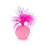 Anillo de campana con plumas, juguetes para gatos, juguetes de peluche para gatos