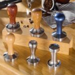 Café en polvo integrado con mango de madera maciza de acero inoxidable, 58mm Red Sandalwood Handle - Imagen 3