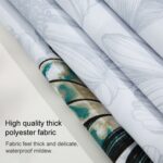 Cortinas de baño lavables con ducha de poliéster impermeable de mariposa, 80x180cm - Imagen 5
