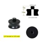 Adaptador de aleación de aluminio de 3 uds, tornillo de conversión SLR, adaptador de cabeza de trípode de cámara única Micro, Female 1/4 To Male 3/8 - Imagen 2