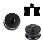 Adaptador de aleación de aluminio de 3 uds, tornillo de conversión SLR, adaptador de cabeza de trípode de cámara única Micro, Female 3/8 To Male 1/4