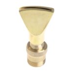 Fuente de rocalla con vista al agua, boquilla plana Universal ajustable en forma de abanico, totalmente de cobre y acero inoxidable, 1寸 - Imagen 2