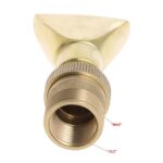 Fuente de rocalla con vista al agua, boquilla plana Universal ajustable en forma de abanico, totalmente de cobre y acero inoxidable, 1寸 - Imagen 5