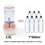 Dispensador automático del agua del alimentador del animal doméstico del gato del cubo del almacenamiento de granos 3.8L, Food Bowl - Imagen 4