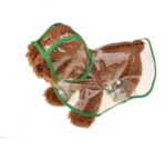 Ropa impermeable transparente impermeable para perro mascota, M