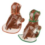 Ropa impermeable transparente impermeable para perro mascota, M - Imagen 4