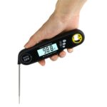 Sonda plegable, termómetro impermeable para alimentos, barbacoa de cocina, medición rápida de temperatura, termómetro electrónico con pantalla Digital