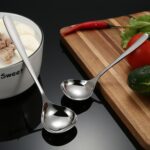 Cuchara de sopa de acero inoxidable, 4 Uds., cuchara común para restaurante, tazón de arroz para el hogar, Small - Imagen 5