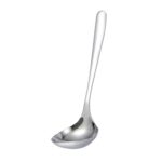 Cuchara de sopa de acero inoxidable, 4 Uds., cuchara común para restaurante, tazón de arroz para el hogar, Large