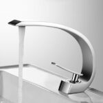 Lavabo de mano de cobre Grifo de agua fría y caliente