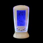 Reloj despertador LED multifunción de escritorio para el hogar con calendario, temperatura y pantalla de tiempo