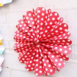 2 juegos de abanico de papel bronceador, conjunto de flores, decoración para fiesta de boda, vacaciones de cumpleaños, Rose Gold 8pcs - Imagen 4