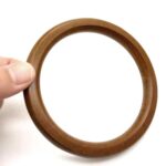 2 PCS Accesorios de equipaje Mango redondo de madera maciza - Imagen 3