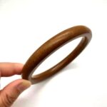 2 PCS Accesorios de equipaje Mango redondo de madera maciza - Imagen 4