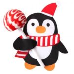 2 paquetes de decoración navideña para hornear, tarjeta de papel con piruleta de pingüino de Papá Noel - Imagen 2