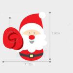 2 paquetes de decoración navideña para hornear, tarjeta de papel con piruleta de pingüino de Papá Noel - Imagen 5