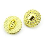 Accesorios de hardware de bolso de 5 piezas Cerradura de bolsa de mujer Cerradura redonda de diamante - Imagen 2