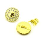 Accesorios de hardware de bolso de 5 piezas Cerradura de bolsa de mujer Cerradura redonda de diamante - Imagen 4