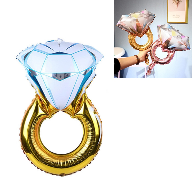 TBD092461310.jpg 10 PCS Boda Matrimonio Decoración de la habitación Globo Anillo de diamante Globo de aluminio, Super Big Diamond Ring - Imagen 1
