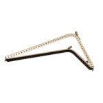10 Uds. Accesorios de Hardware para bolso femenino dorado con boca lisa en forma de L de varios tamaños, 15.5cm - Imagen 4