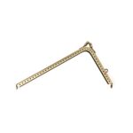 10 Uds. Accesorios de Hardware para bolso femenino dorado con boca lisa en forma de L de varios tamaños, 16.5cm - Imagen 3