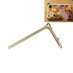 10 Uds. Accesorios de Hardware para bolso femenino dorado con boca lisa en forma de L de varios tamaños, 18.5cm