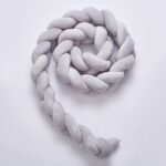 Nudo tejido de Color puro de 2M para decoración de habitación infantil, Protector de cuna, parachoques para cama de bebé recién nacido, accesorios de cama