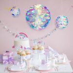 2 uds película de neón adornos de bolas de panal suministros de decoración para fiesta de cumpleaños de boda, 15cm - Imagen 4